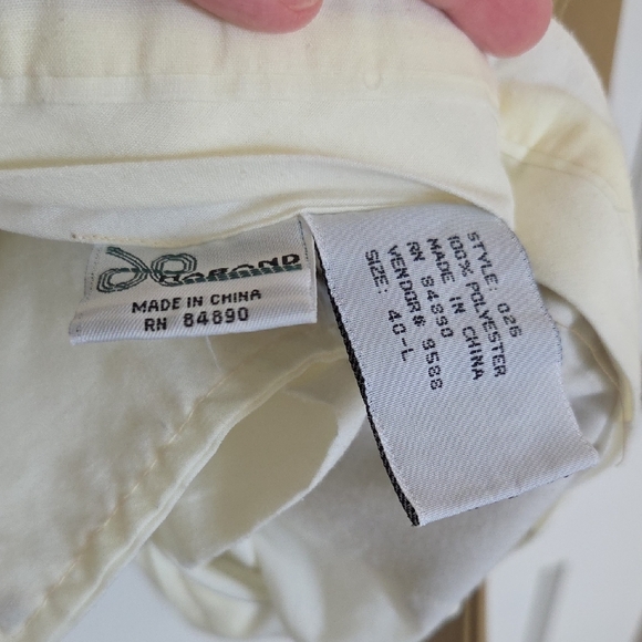 VINTAGE HABAND MENS TWILL POLYESTER PANTS KHAKI 40-L VG COND - Picture 3 of 3